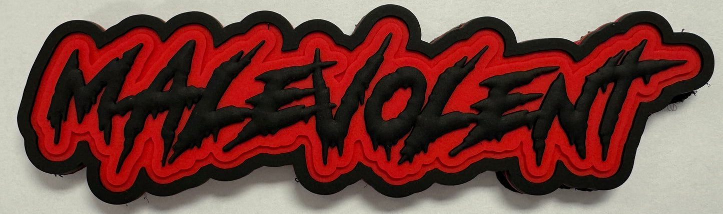 MALEVOLENT PVC PATCH JUGO (BLACK AND RED)