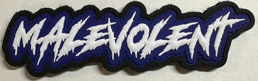 MALEVOLENT PVC PATCH AZUL (BLUE)