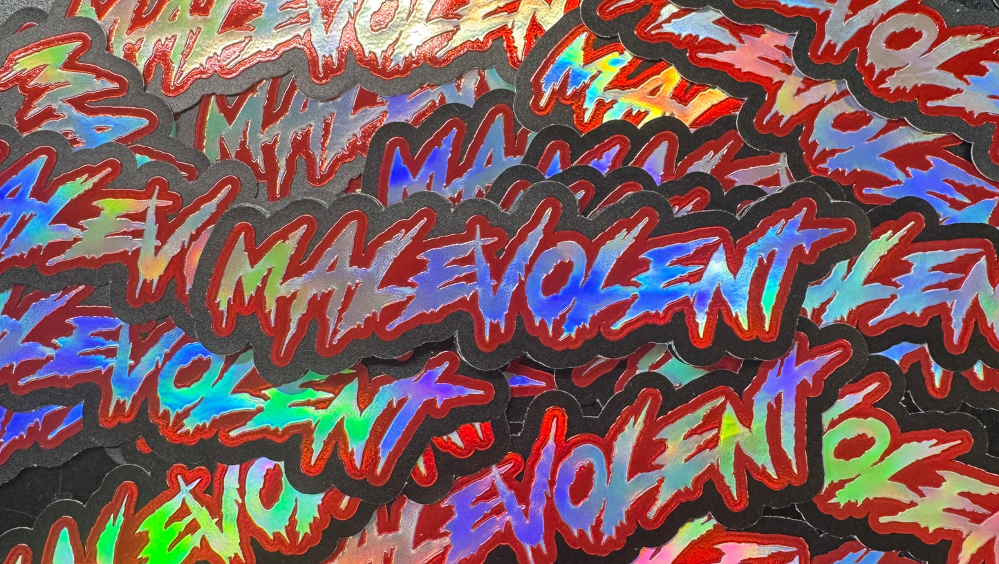 Malevolent Holographic Stickers